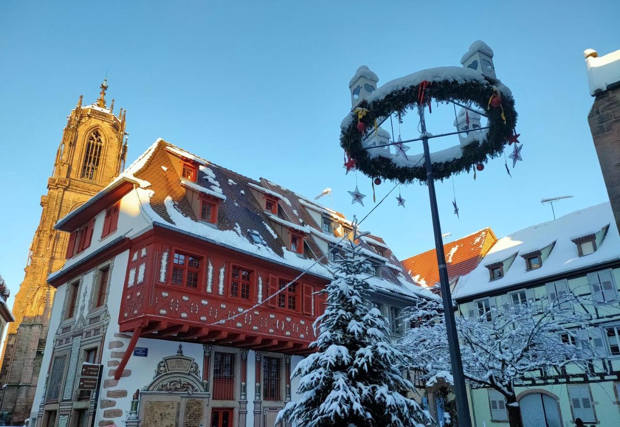 LA MAISON BLEUE, à 20 mn de Strasbourg, sur la route des vins, jusqu'à 6 personnes, Sélestat Exterior foto